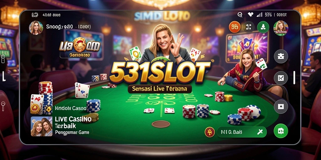 Tampilan gameplay Live Casino yang menarik dan interaktif.