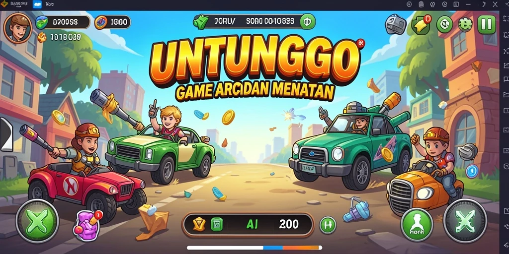 Tampilan gameplay seru UNTUNGGO dalam aksi penuh tantangan.